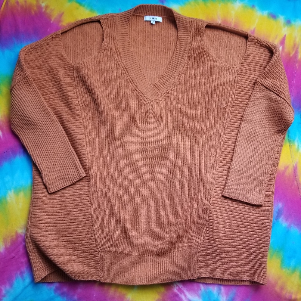 CUTE SLOUCH  ORANGE SWEATER MEDIUM COMFY RO&DE MED